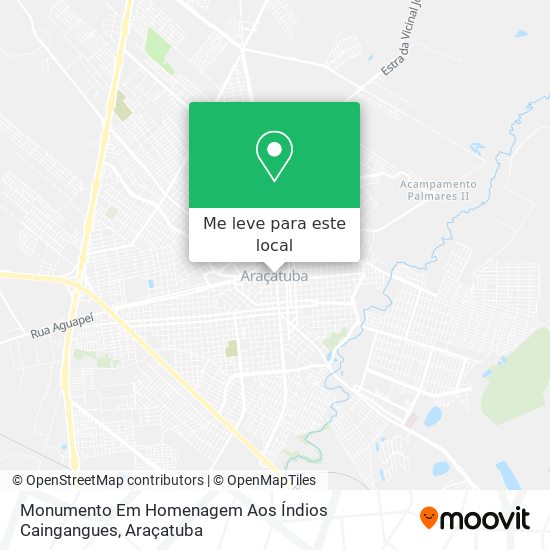 Monumento Em Homenagem Aos Índios Caingangues mapa
