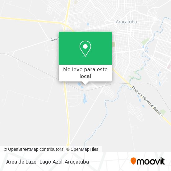 Area de Lazer Lago Azul mapa