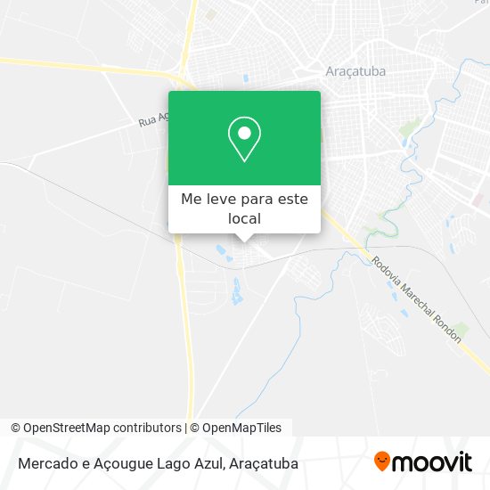 Mercado e Açougue Lago Azul mapa