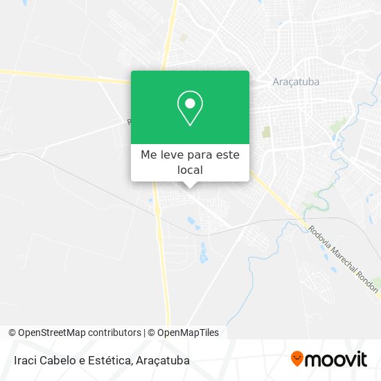 Iraci Cabelo e Estética mapa