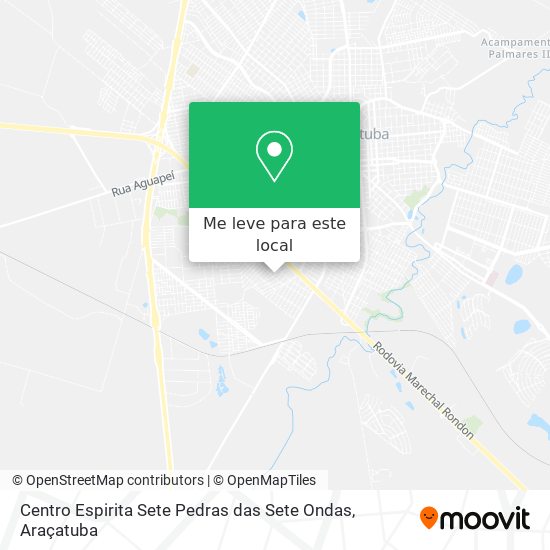 Centro Espirita Sete Pedras das Sete Ondas mapa