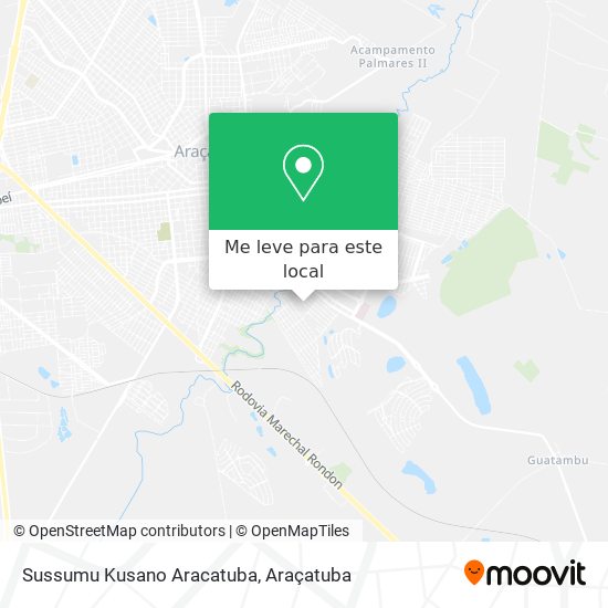 Sussumu Kusano Aracatuba mapa