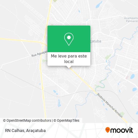 RN Calhas mapa