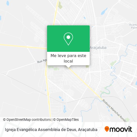 Igreja Evangélica Assembléia de Deus mapa