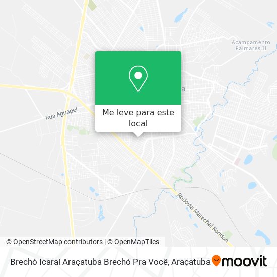 Brechó Icaraí Araçatuba Brechó Pra Você mapa