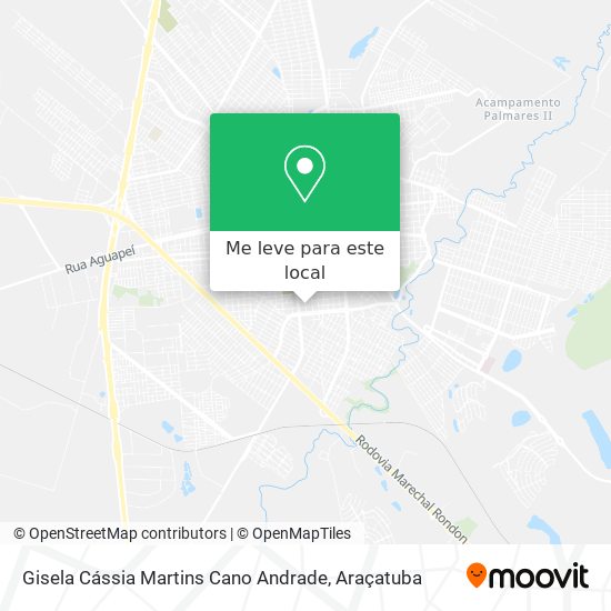 Gisela Cássia Martins Cano Andrade mapa