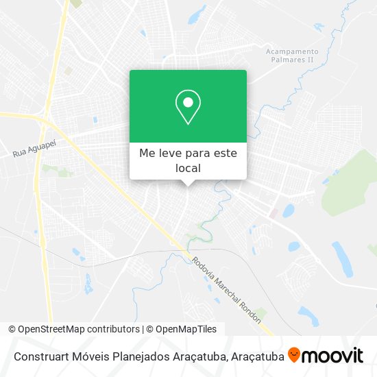 Construart Móveis Planejados Araçatuba mapa