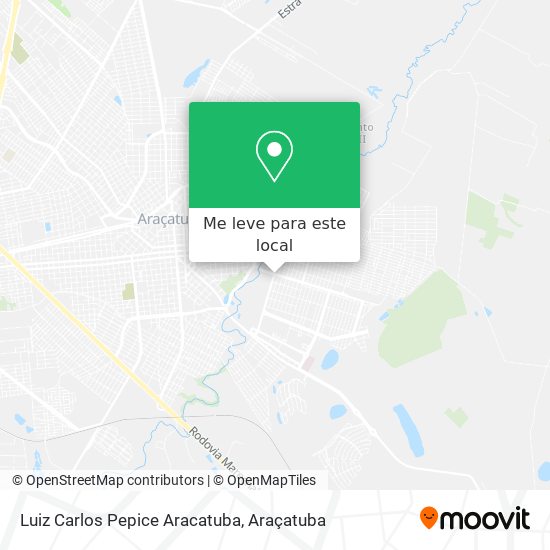 Luiz Carlos Pepice Aracatuba mapa