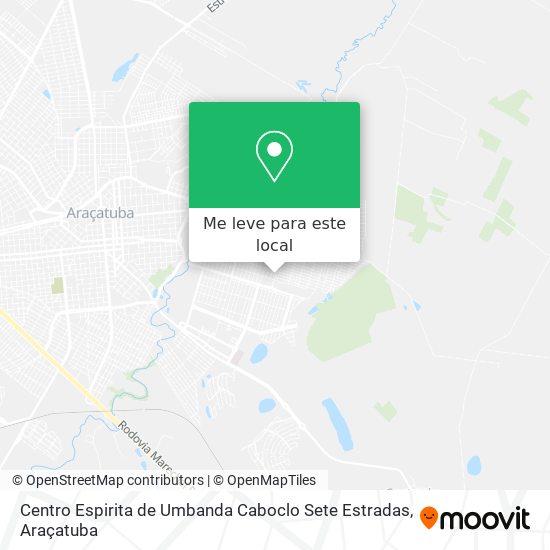 Centro Espirita de Umbanda Caboclo Sete Estradas mapa