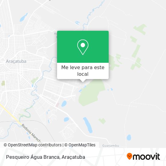 Pesqueiro Água Branca mapa