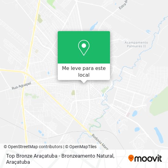Top Bronze Araçatuba - Bronzeamento Natural mapa