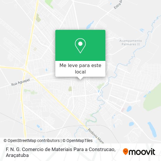 F. N. G. Comercio de Materiais Para a Construcao mapa