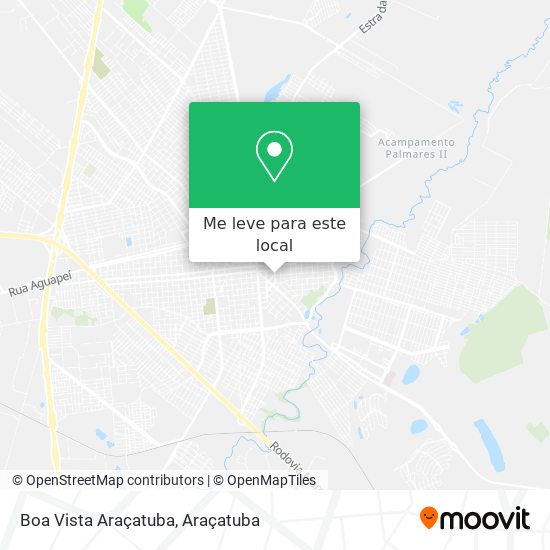 Boa Vista Araçatuba mapa