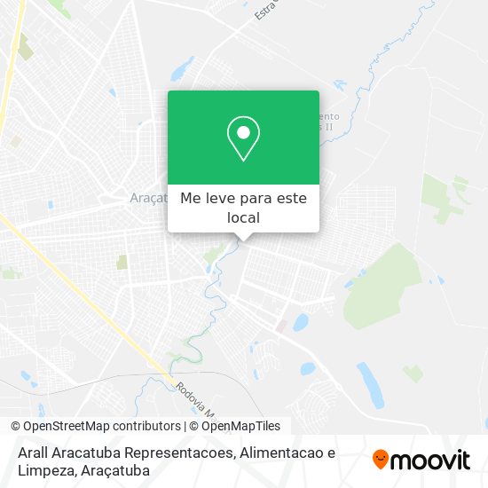 Arall Aracatuba Representacoes, Alimentacao e Limpeza mapa