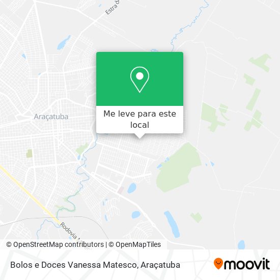 Bolos e Doces Vanessa Matesco mapa