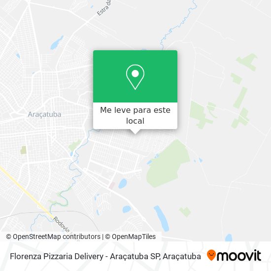 Florenza Pizzaria Delivery - Araçatuba SP mapa