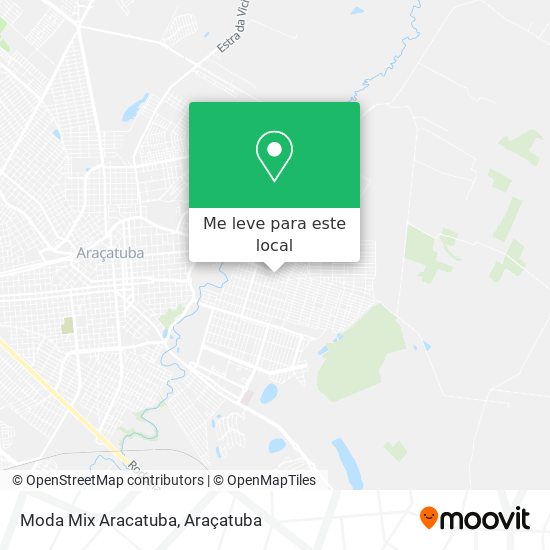 Moda Mix Aracatuba mapa