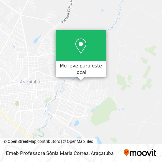 Emeb Professora Sônia Maria Correa mapa