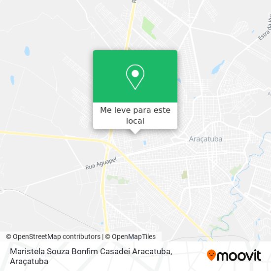 Maristela Souza Bonfim Casadei Aracatuba mapa