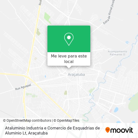 Ataluminio Industria e Comercio de Esquadrias de Aluminio Lt mapa