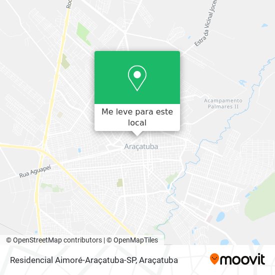Residencial Aimoré-Araçatuba-SP mapa