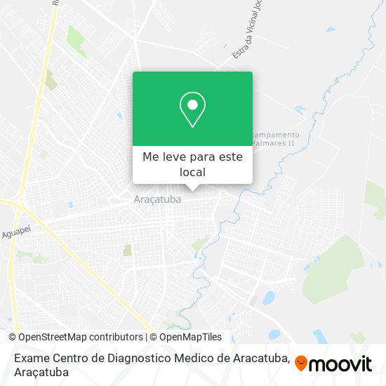 Exame Centro de Diagnostico Medico de Aracatuba mapa