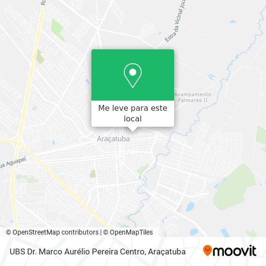 UBS Dr. Marco Aurélio Pereira Centro mapa