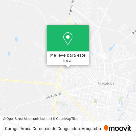 Comgel Araca Comercio de Congelados mapa