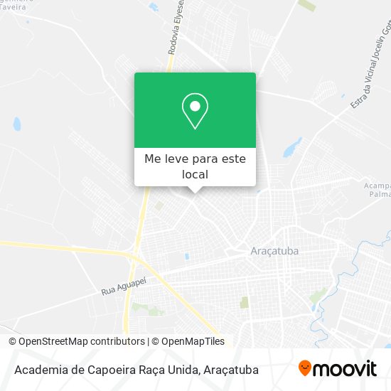 Academia de Capoeira Raça Unida mapa