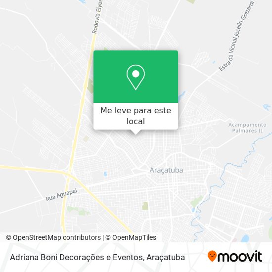 Adriana Boni Decorações e Eventos mapa