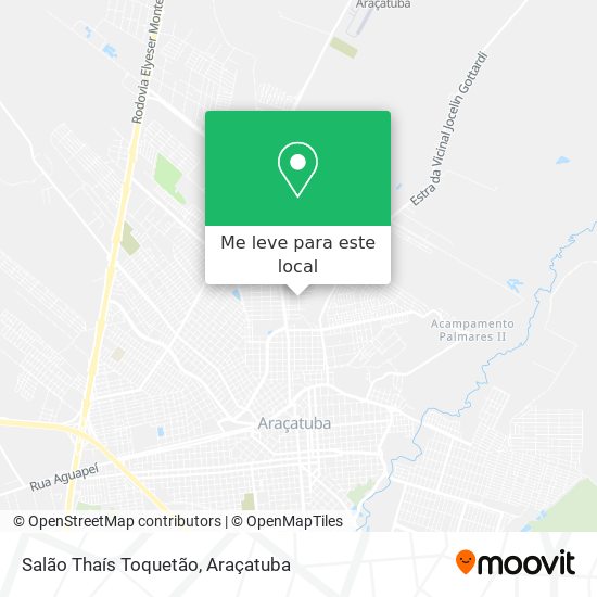 Salão Thaís Toquetão mapa