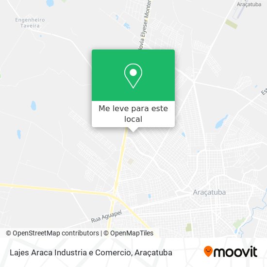 Lajes Araca Industria e Comercio mapa