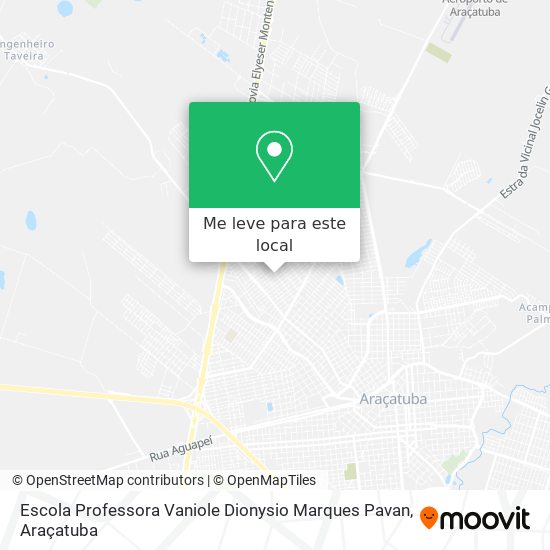 Escola Professora Vaniole Dionysio Marques Pavan mapa