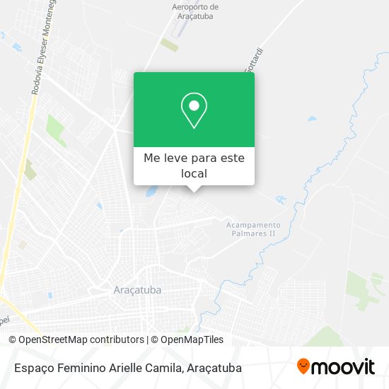 Espaço Feminino Arielle Camila mapa
