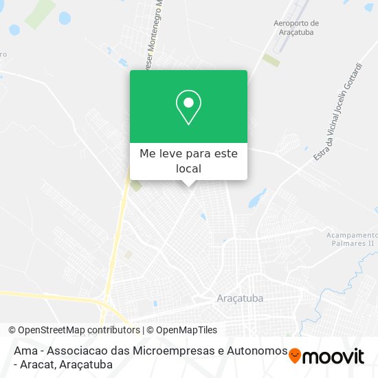 Ama - Associacao das Microempresas e Autonomos - Aracat mapa