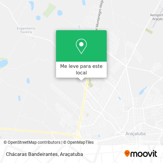 Chácaras Bandeirantes mapa