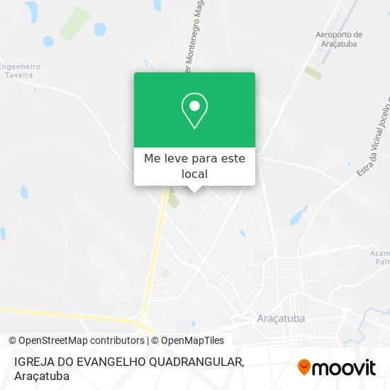 IGREJA DO EVANGELHO QUADRANGULAR mapa