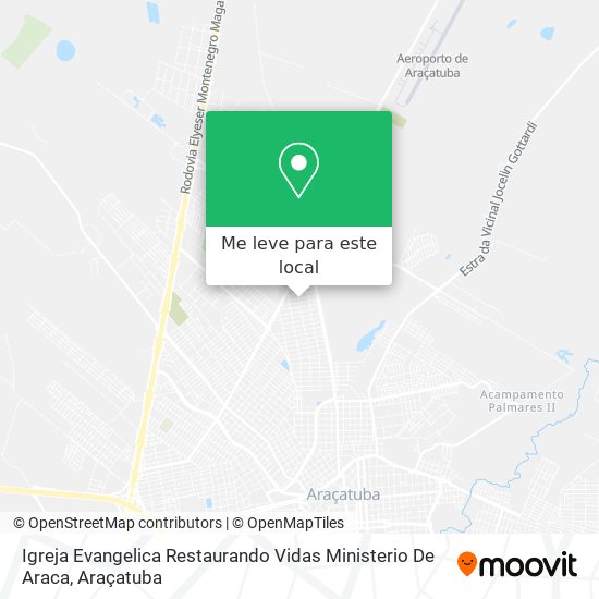 Igreja Evangelica Restaurando Vidas Ministerio De Araca mapa