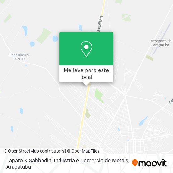 Taparo & Sabbadini Industria e Comercio de Metais mapa