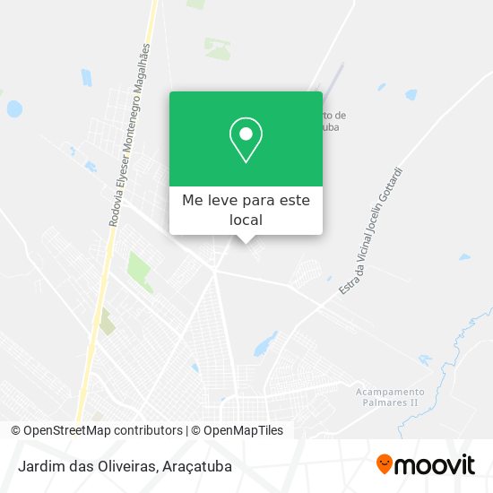 Jardim das Oliveiras mapa