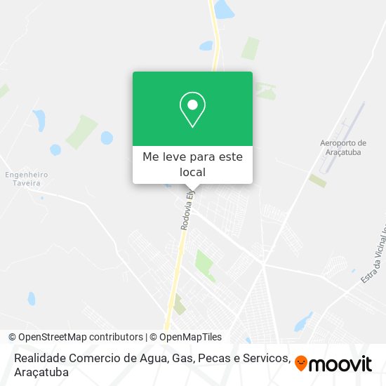 Realidade Comercio de Agua, Gas, Pecas e Servicos mapa