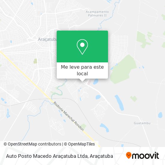 Auto Posto Macedo Araçatuba Ltda mapa