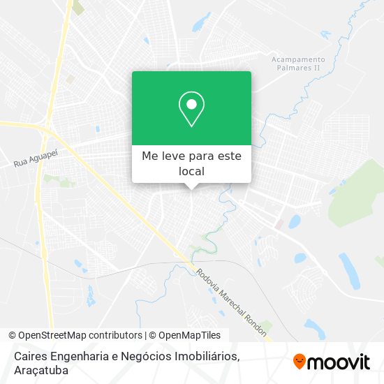 Caires Engenharia e Negócios Imobiliários mapa