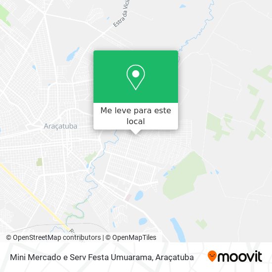 Mini Mercado e Serv Festa Umuarama mapa
