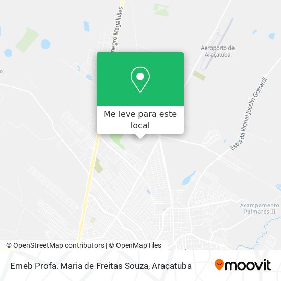Emeb Profa. Maria de Freitas Souza mapa