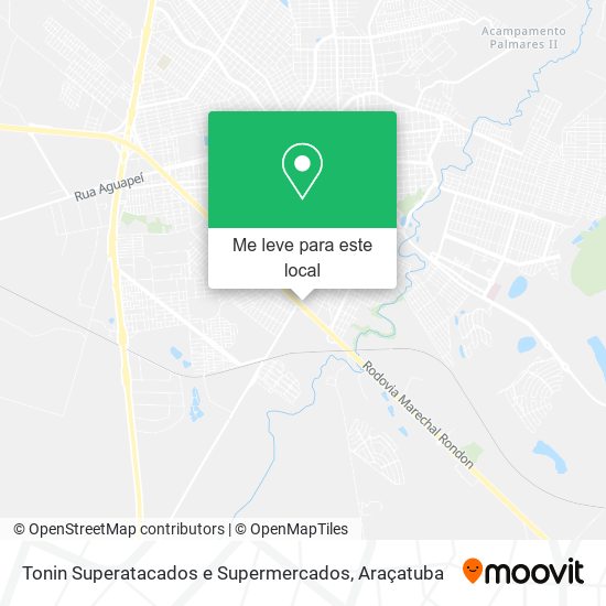Tonin Superatacados e Supermercados mapa