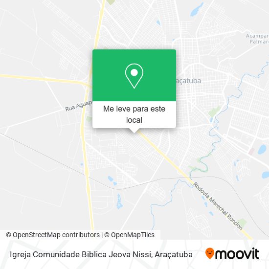 Igreja Comunidade Biblica Jeova Nissi mapa