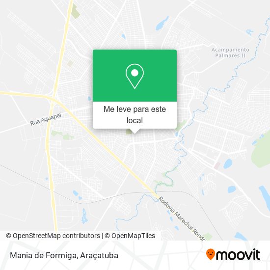 Mania de Formiga mapa