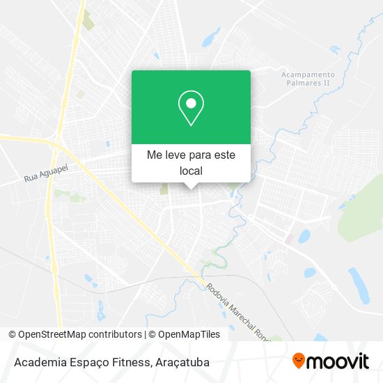 Academia Espaço Fitness mapa