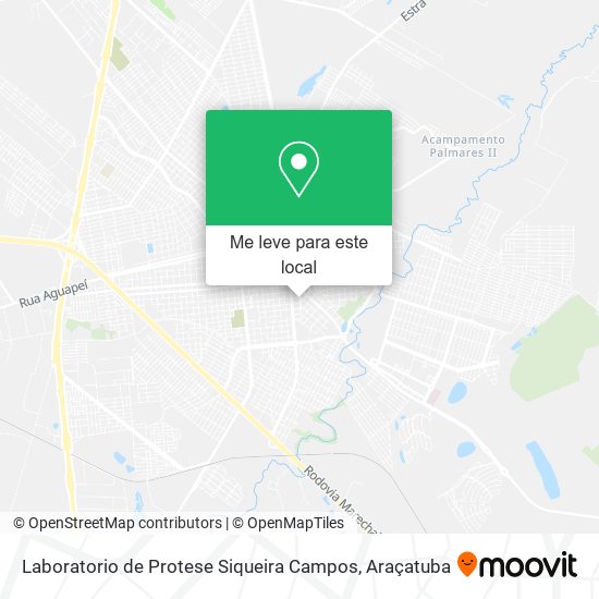 Laboratorio de Protese Siqueira Campos mapa